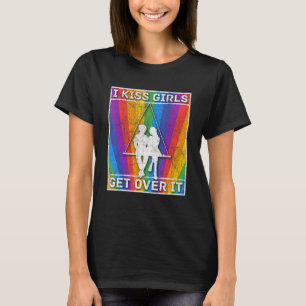 Lesbisk Pride Lgbt Gay Bisexual Women Kiss Girls T Shirt