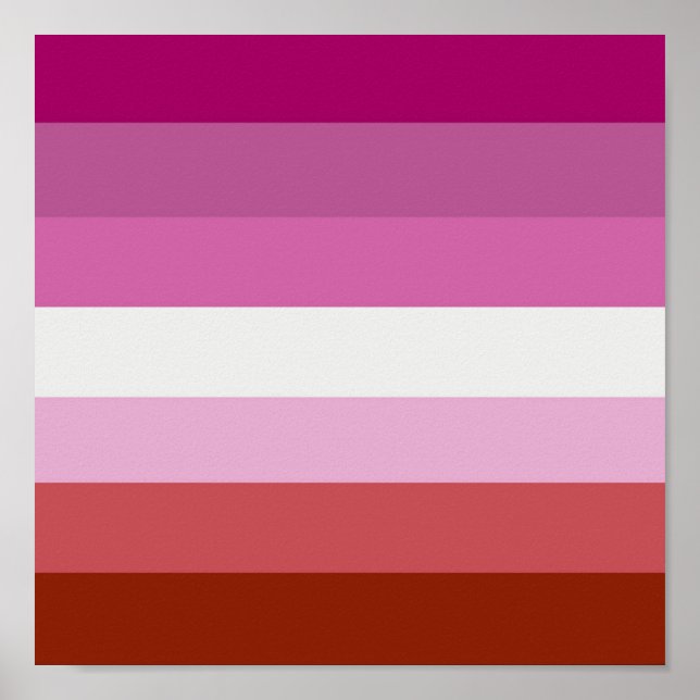 LESBISK PRIDE RAND POSTER (Framsidan)