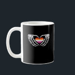 Lesbisk Pride Skeleton Halloween WLW Goth Heart Cl Kaffemugg<br><div class="desc">Ett lesbisk pride skelett händer hjärta. Färgfull,  fet och tillverkad för pride och Halloween.</div>