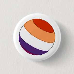 Lesbisk Pride Sphere Knapp