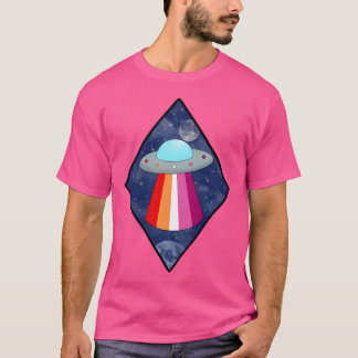 Lesbisk Pride Ufo T Shirt