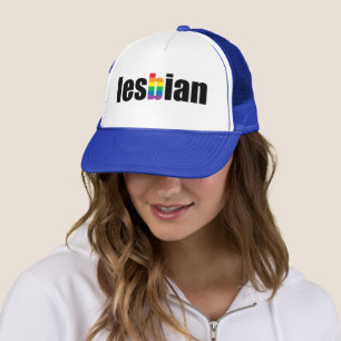 Lesbisk pridehatt truckerkeps