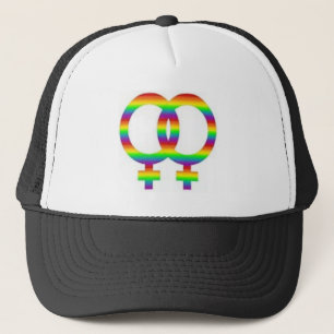Lesbisk pridehatt truckerkeps