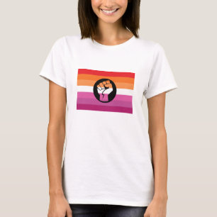 Lesbisk protestflagga t shirt
