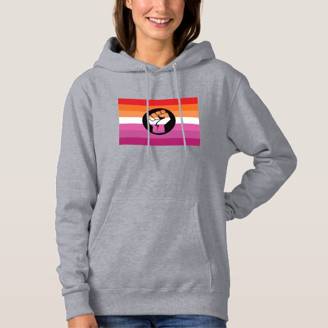 Lesbisk protestflagga t shirt (Framsida)