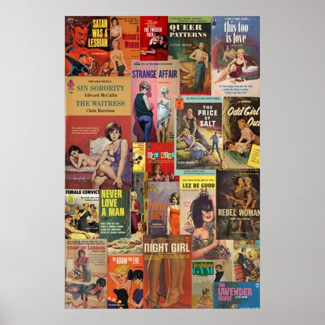 Lesbisk Pulp-fläkt Poster (Framsidan)