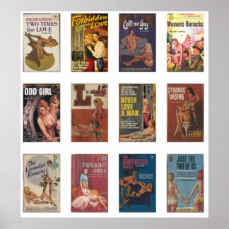 Lesbisk Pulp Poster