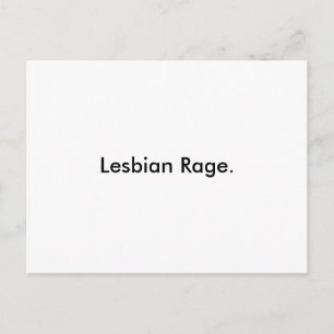 Lesbisk Rage. Vykort