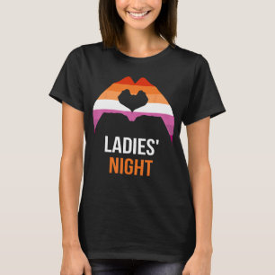 Lesbisk Say Dam Natt Lesbisk Flagga T Shirt