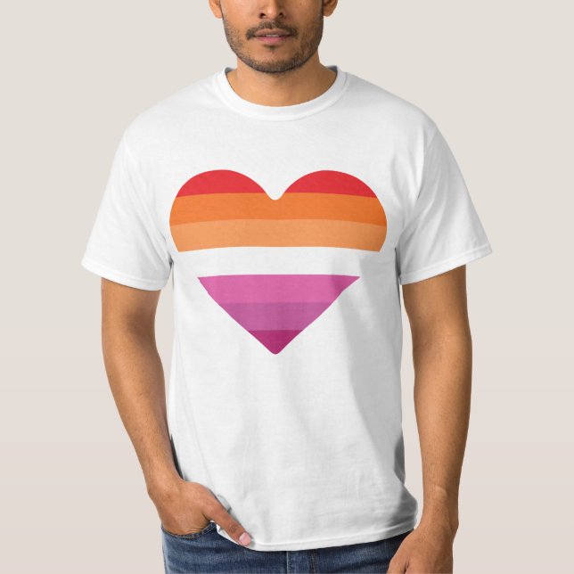 Lesbisk solnedgång solnedgång t shirt (Framsida)