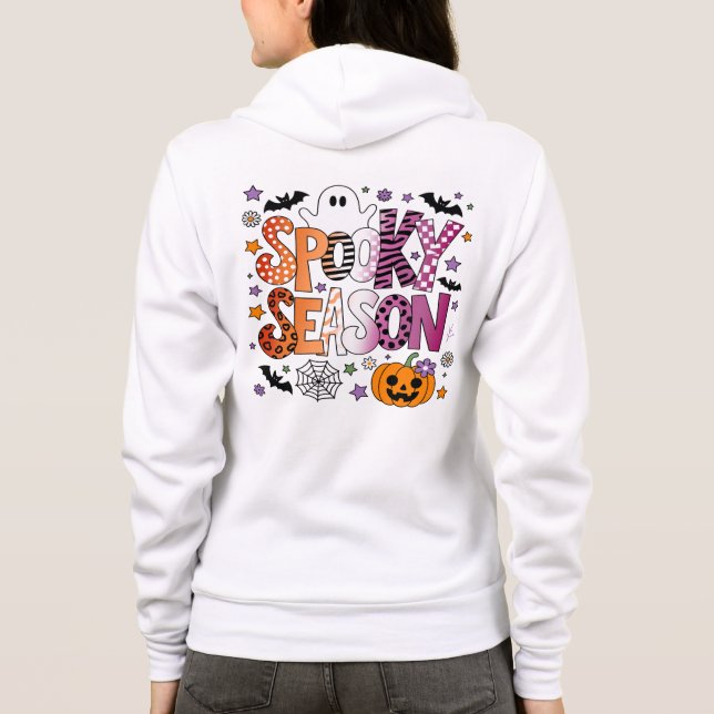 Lesbisk Spooky Season Halloween T Shirt (Baksida)