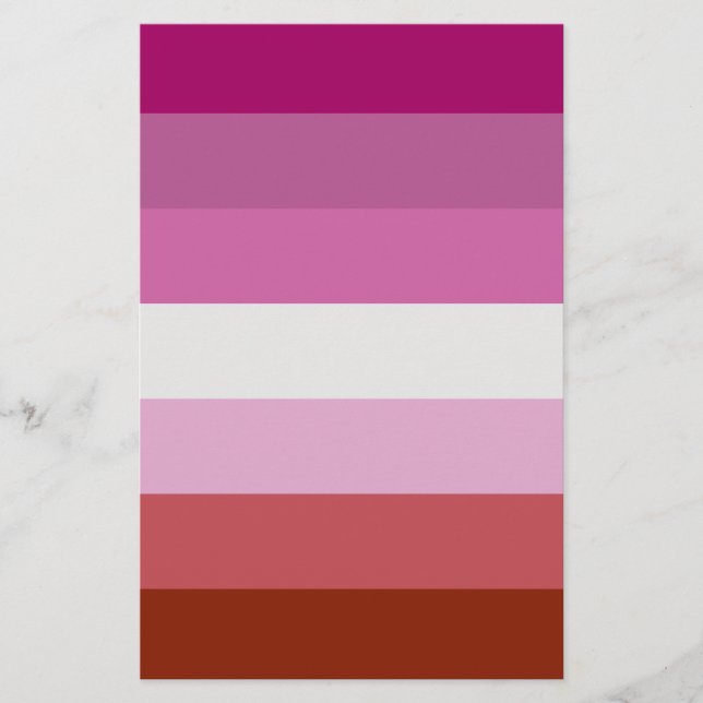 Lesbisk stoltheitsflagga flygblad (Framsidan)