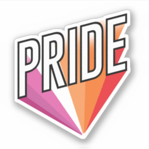 Lesbisk stolthet exploderar klistermärken