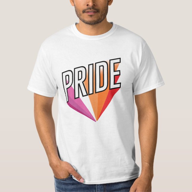 Lesbisk stolthet exploderar t shirt (Framsida)