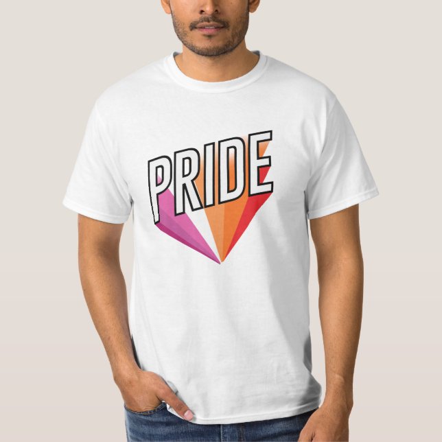 Lesbisk stolthet exploderar t shirt (Framsida)