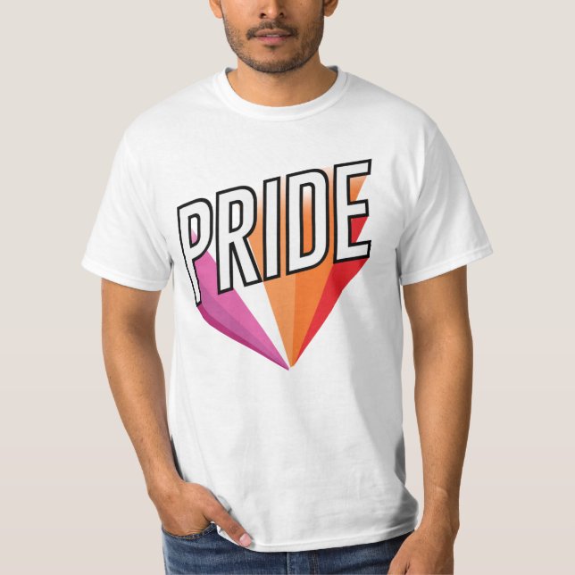 Lesbisk stolthet exploderar t shirt (Framsida)