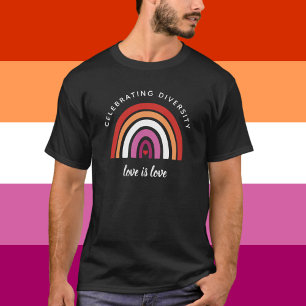 Lesbisk stolthet firar mångfald Kärlek är kärlek T Shirt