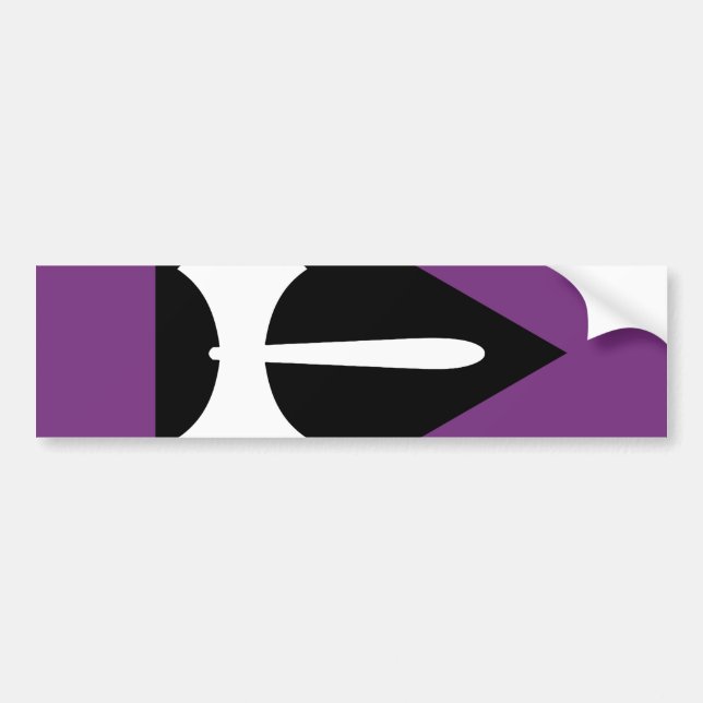 Lesbisk stolthet Flagga Lila Yxa Bildekal (Framsidan)