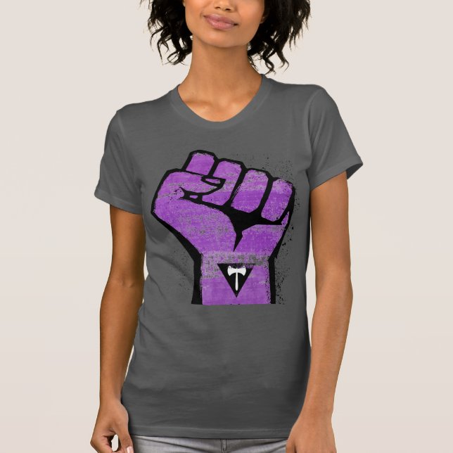 Lesbisk stolthet motstånd t shirt (Framsida)