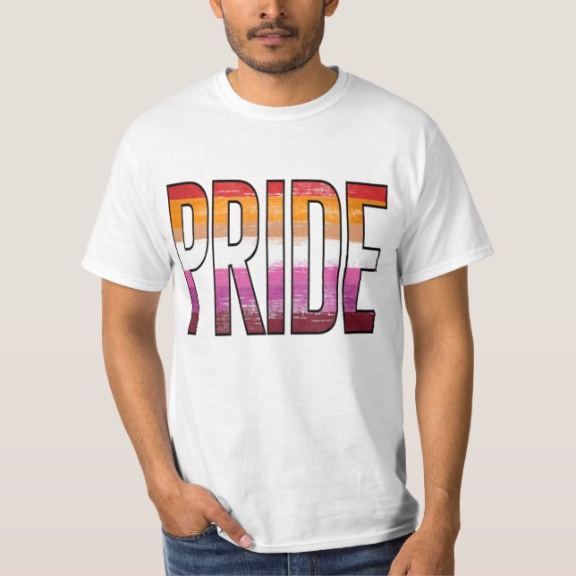 Lesbisk stolthet ord t shirt (Framsida)