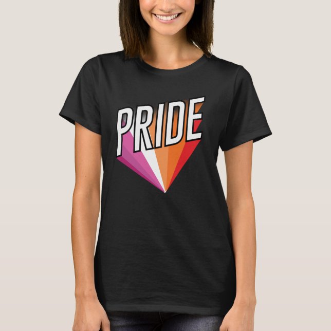 Lesbisk stolthet t shirt (Framsida)