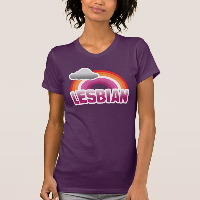 Lesbisk stolthet t shirt (Framsida)