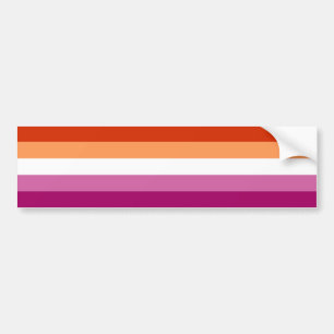 Lesbisk stolthetsflagga (5 ränder) bildekal
