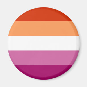 Lesbisk stolthetsflagga (5 ränder) magnet