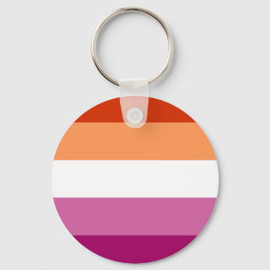 Lesbisk stolthetsflagga (5 ränder) nyckelring