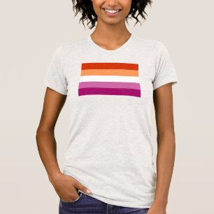 Lesbisk stolthetsflagga (5 ränder) t shirt