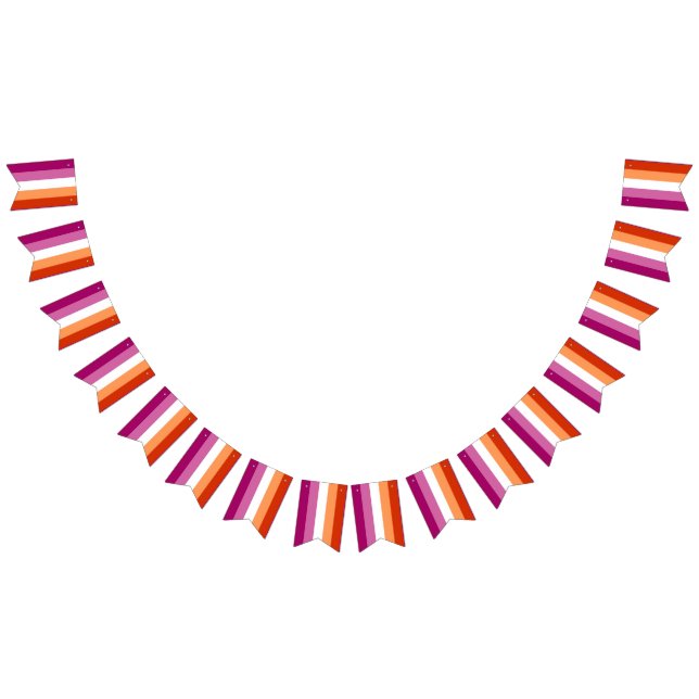 Lesbisk stolthetsflagga (5 ränder) vimplar (Alla)