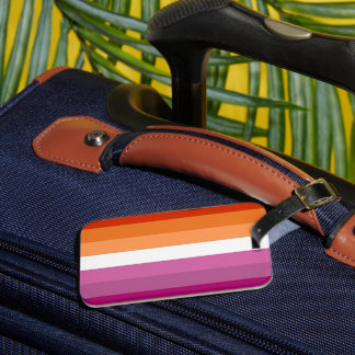 Lesbisk stolthetsflagga bagagetikett bagagebricka