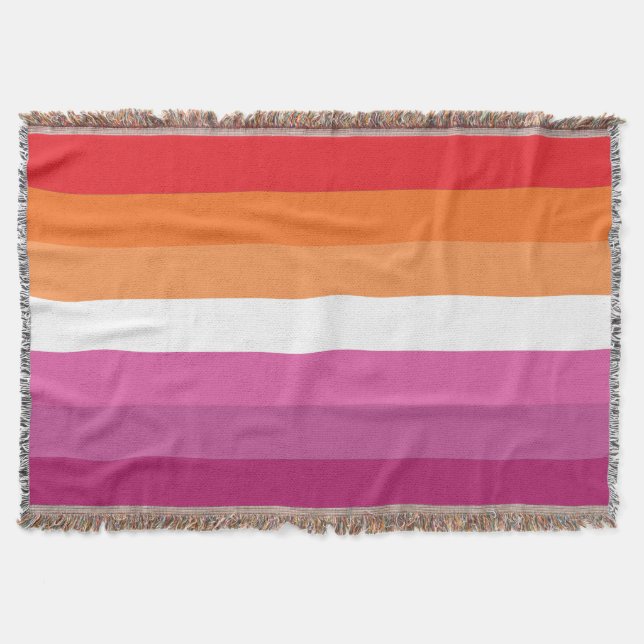 Lesbisk stolthetsflagga filt (Framsidan)
