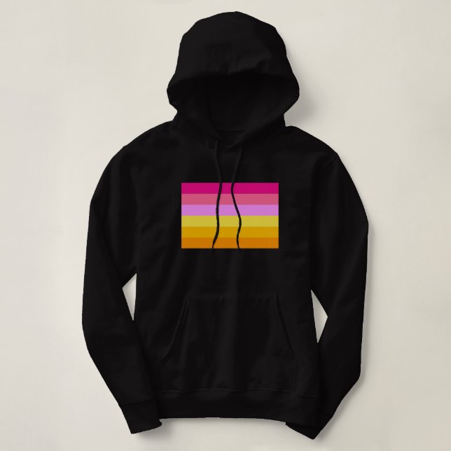 Lesbisk stolthetsflagga (Gryning) T Shirt (Design framsida)