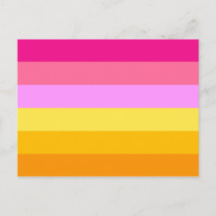 Lesbisk stolthetsflagga (Gryning) Vykort
