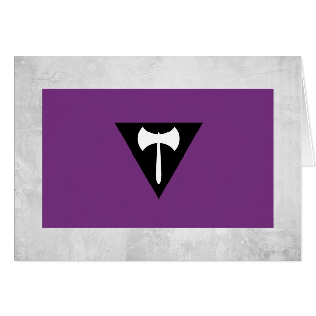 Lesbisk stolthetsflagga hälsningskort (Framsidan Horizontal)