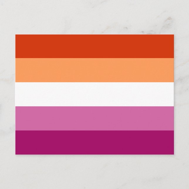 Lesbisk stolthetsflagga HBTQ Vykort (Framsida)