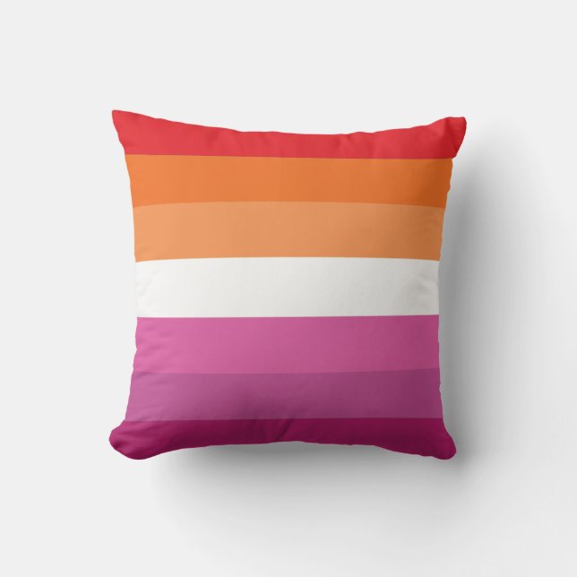 Lesbisk stolthetsflagga kudde (Framsida)