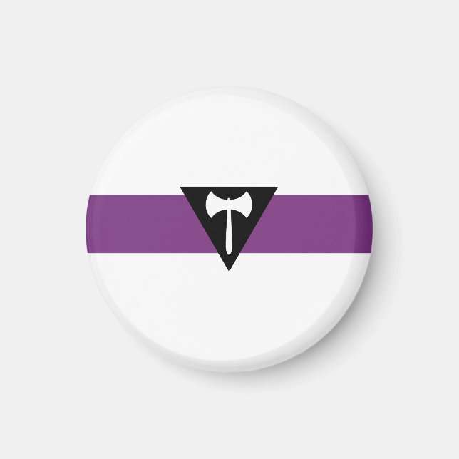 Lesbisk stolthetsflagga magnet (Framsidan)