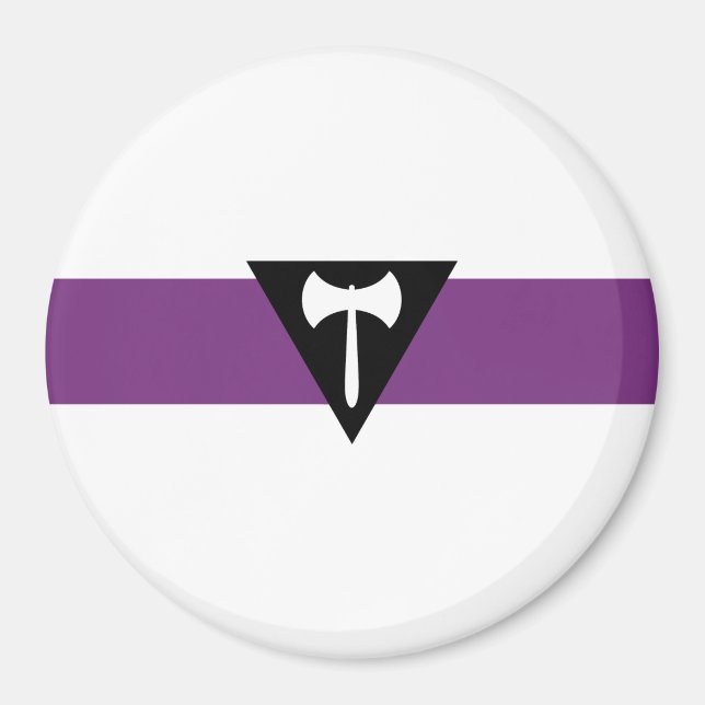 Lesbisk stolthetsflagga magnet (Framsidan)