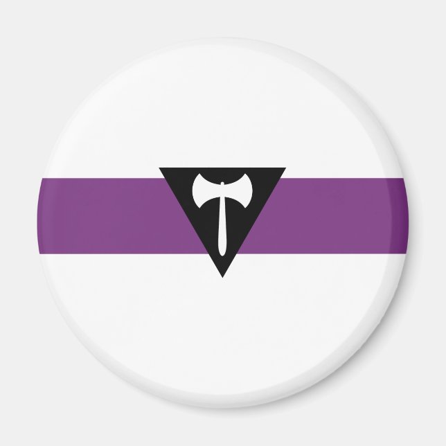 Lesbisk stolthetsflagga magnet (Framsidan)