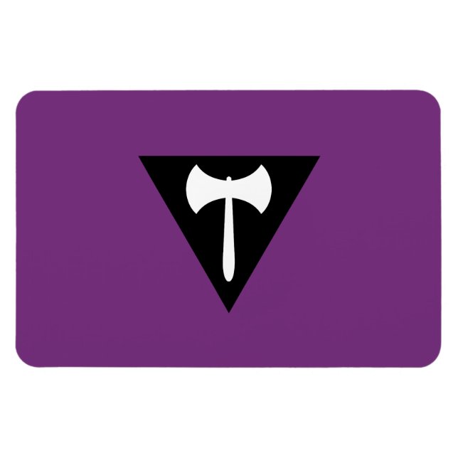 Lesbisk stolthetsflagga magnet (Horisontell)