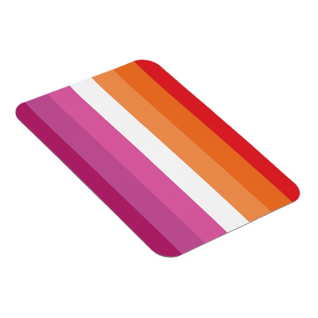 Lesbisk stolthetsflagga magnet (Högersidan)