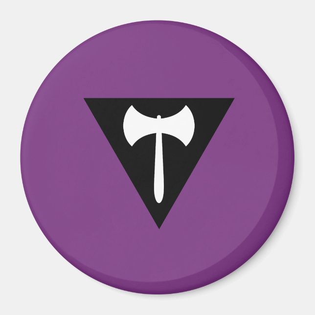 Lesbisk stolthetsflagga magnet (Framsidan)