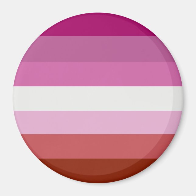 Lesbisk stolthetsflagga magnet (Framsidan)