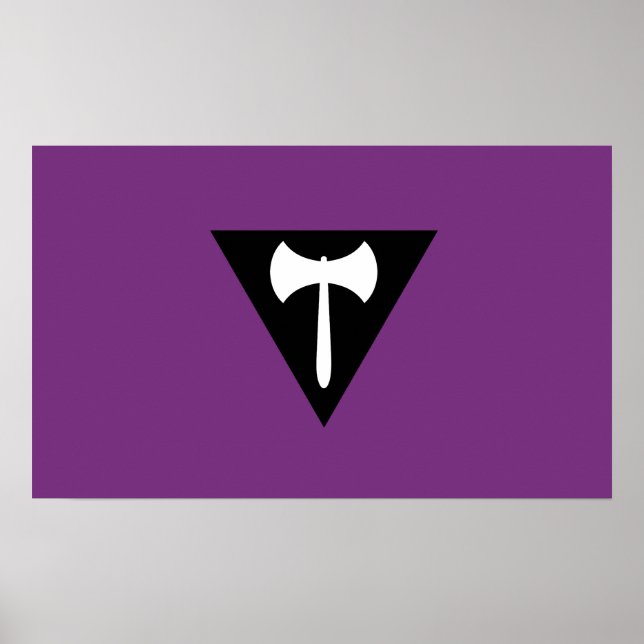 Lesbisk stolthetsflagga poster (Framsidan)