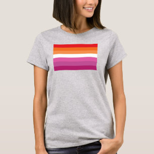 Lesbisk stolthetsflagga t shirt