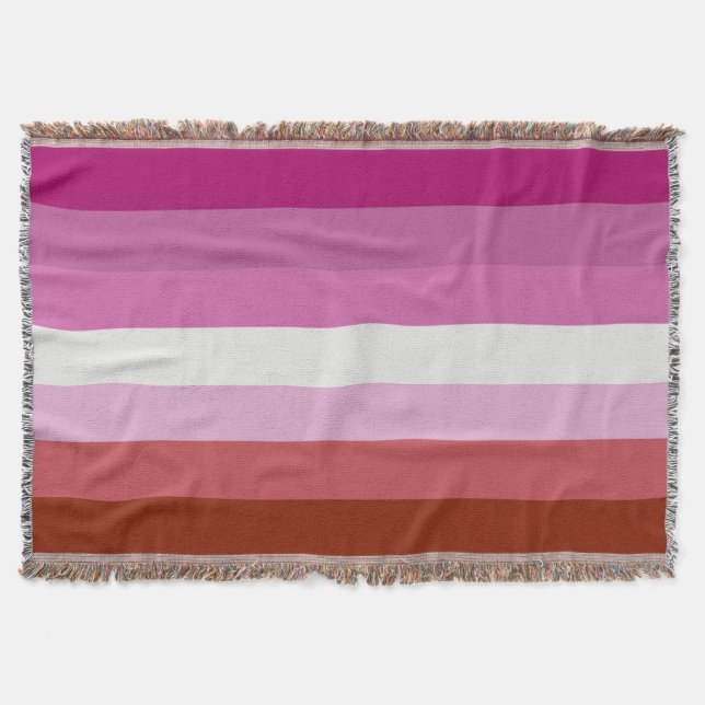 Lesbisk stolthetsflagga (ursprung) filt (Framsidan)