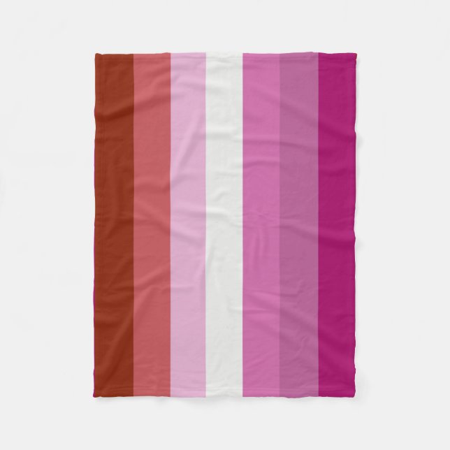 Lesbisk stolthetsflagga (ursprung) fleecefilt (Framsidan)