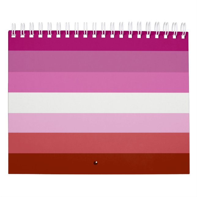 Lesbisk stolthetsflagga (ursprung) kalender (Omslag)